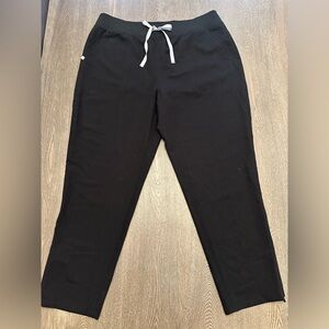 NWOT FIGS BLACK ZIPPER ANKLE SCRUB PANTS - Size XXL SKU:282